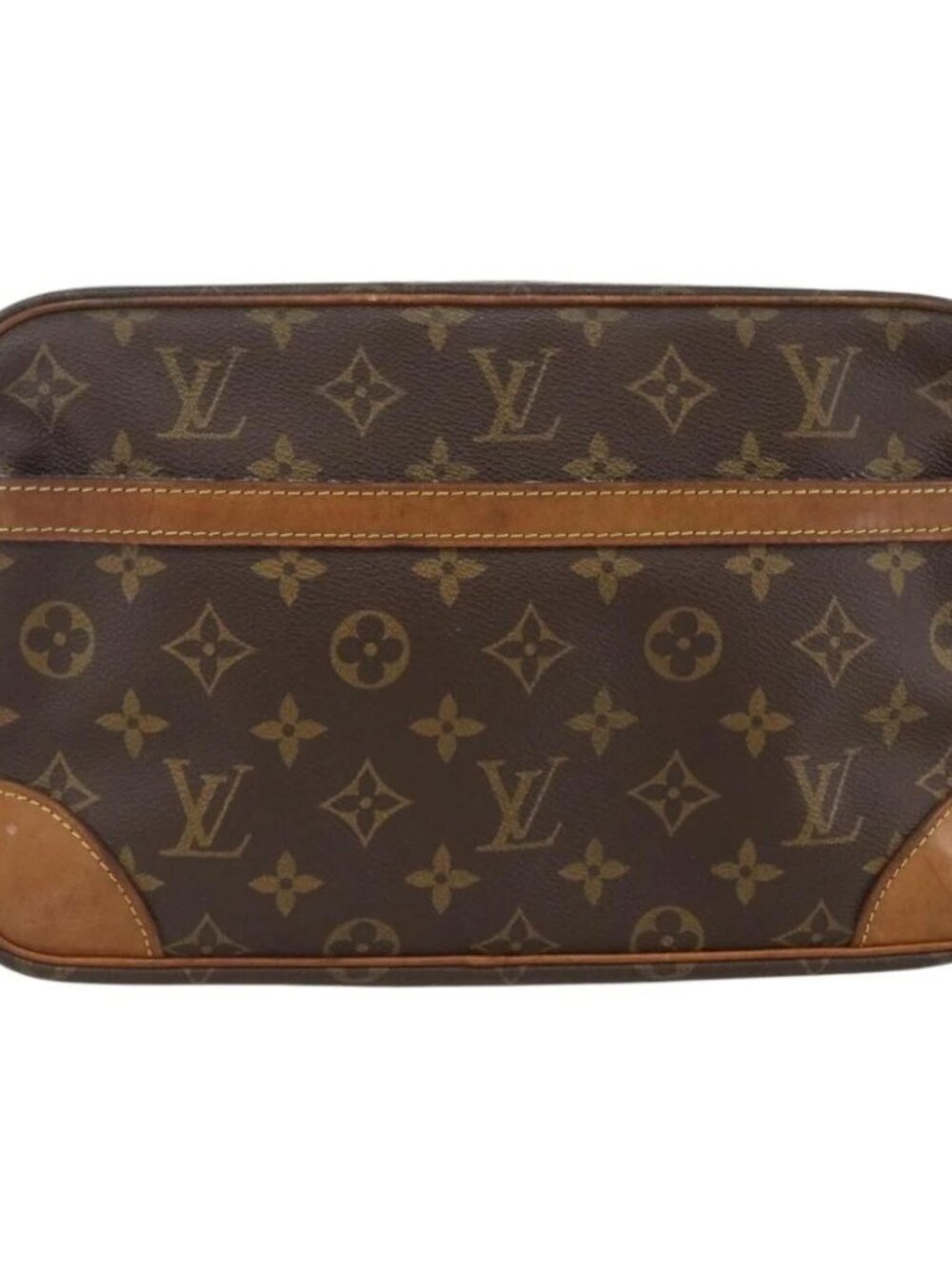 LOUIS VUITTON Monogram Compiegne 28 Clutch Bag M51845 LV Auth ka2849 - Picture 13 of 16
